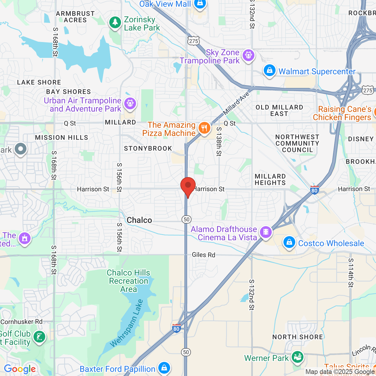 Google map image of our location in 7308 S 142nd St Omaha, NE